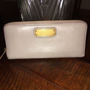 Marc by Marc Jacobs “new q slim zip around wallet”